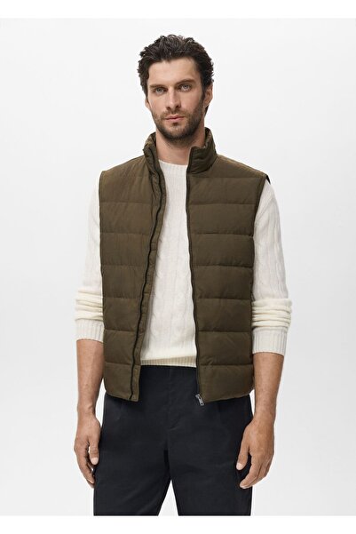 MANGO Man Katlanabilir kaz tüyü dolgulu ve kuş tüyü yelek