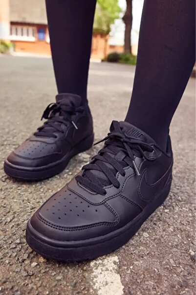 Nike حذاء رياضي كاجوال للجنسين من كورت بورو لو 2 مصنوع من الجلد باللون الأسود