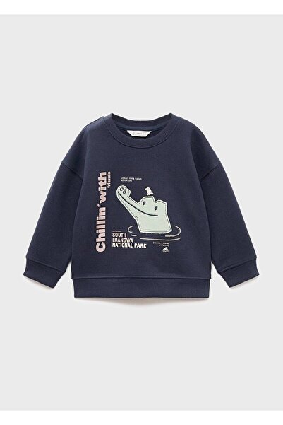 MANGO Baby İşlemeli desenli sweatshirt