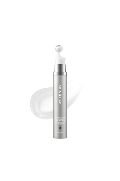 Skin&Lab Bakuchiol Eye Serum with Caffeine, Roll-on Korean Under Eye Serum, Anti-Aging Wrinkle Car