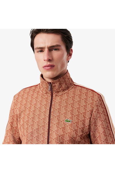 Lacoste Paris Zip-Up Jacquard Track Jacket