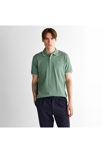 Gant Erkek Yeşil Regular Fit Polo