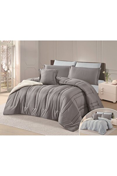 Red Rose Solid double bed sheet quilt set for a luxurious hotel experience, 240*260 cm