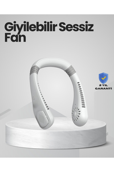 AyrStore Çocuk Ve Yetişkinler İçin Güvenli Şarjlı Boyun Fanı