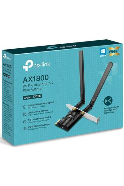 TP-LINK Adaptor PCIe Archer TX20E, Wi-Fi 6, AX1800, bandă duală, Bluetooth 5.2