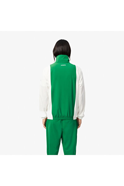 Lacoste SPORT x Novak Djokovic Erkek Regular Fit Renk Bloklu Yeşil Eşofman Takımı