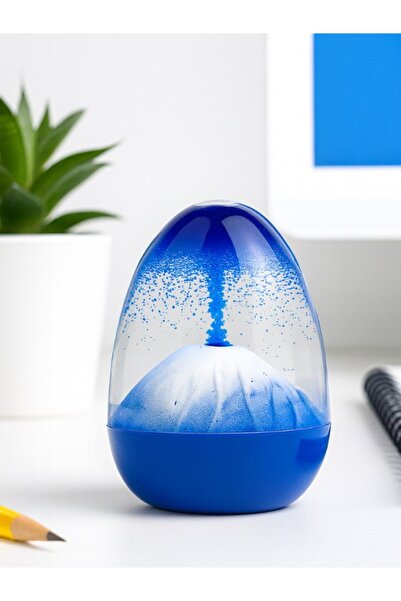 BiTon Toptan Mavi Dekoratif Volkan Efektli Sıvı Kum Saati – Stres Giderici Ma...