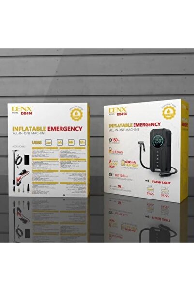 Denx Portable Inflatable Emergency Air Compressor DX414 by