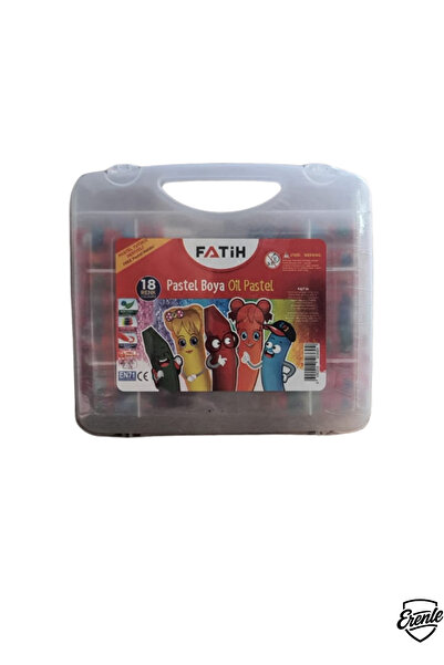 Erenle عبوة فاتيه 18 قطعة من أقلام التلوين البلاستيكية مع حقيبة وحامل، 18 لونًا