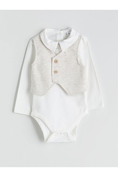 LC Waikiki Create Your Style from Uzg Store |   Baby Boy Snap-On Bodysuit and Sweatpants Set of 2