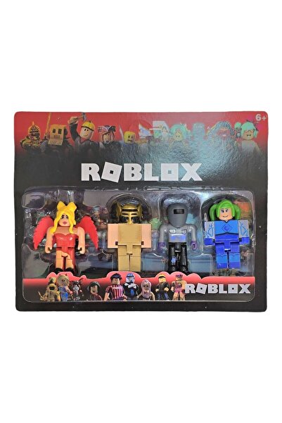 MASHASHOP Set 4 Figurine, tip Roblox, galben/multicolor, 7.5 cm