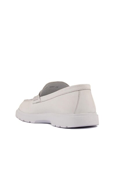 SailLakers - White Leather Laceless Men's Casual Shoes 101-9097-H1364