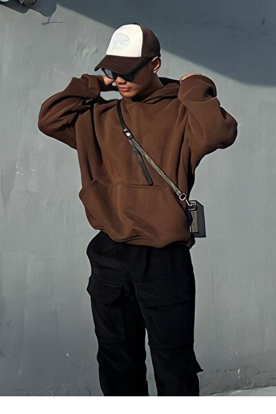 prtnc protonic Unisex Kahve Basic Sweatshirt Hoodie