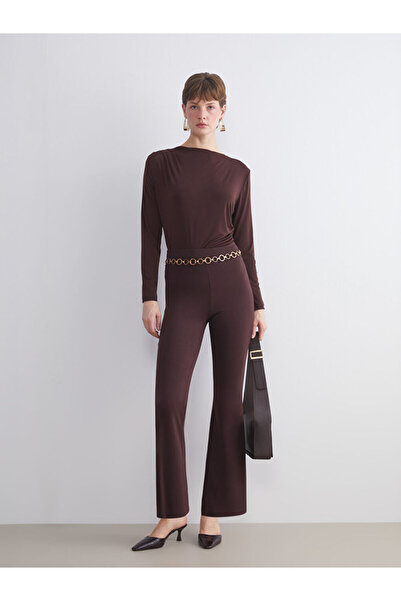 LC Waikiki Sparkling Selections from Shining Store |   Women's Leggings Trousers with Elastic Waistband