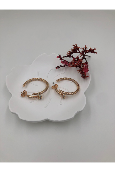 fmaccessoriess Women's Earrings Stainless Steel Color and Size Are Designed in the Description Images Are from the Brand Fmaccesori̇es