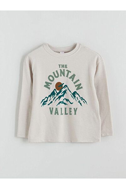 LC Waikiki Stylish Choices from Esvab Clothing | Crew Neck Printed Long Sleeve Boys' T-Shirt