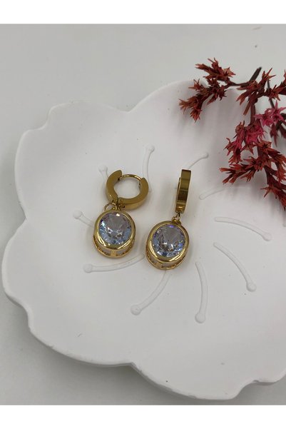 fmaccesories Women's Earrings Stainless Steel Color and Size Are Designed in the Description Images Are from the Brand Fmaccesori̇es