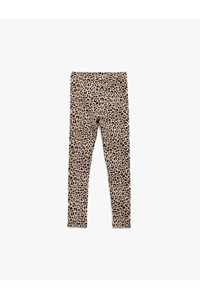 Koton Leopard Patterned Girls' Tights 6Wkg40089Ak