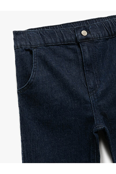 Koton Pamuklu Relax Fit indigo Erkek Çocuk Jean Pantolon 6Wmb40001Td