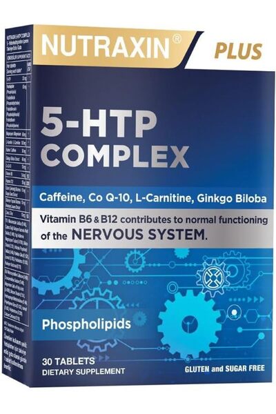 VENTO STORE 5-HTP Complex 30 Tablet – L-Karnitin, Ginkgo Biloba, CoQ-10, Vita...