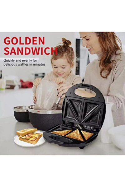 Generic Sandwich Maker Non Stick Stainless Steel Cake Pan with Double-Sided Mold Electric