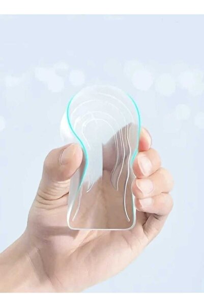 Fstyle Transparent Silicone Gel Heel Care Half Insole Cushioned Height Increasing Insoles
