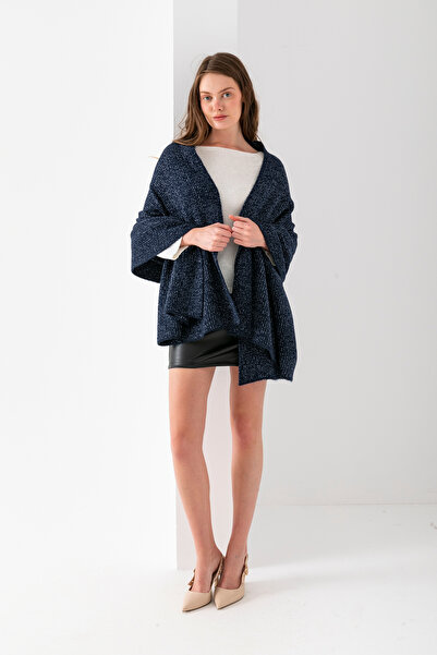 Cebe Thick Glittery Knitwear Shoulder Shawl - Stylish and Comfortable Women's Shawl Model - Shoulder Shawl