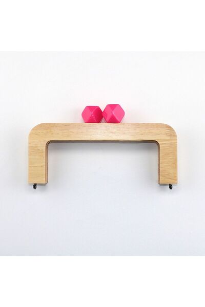 ELİSA Ahşap Çanta Bursu Akrilik Boncuklu