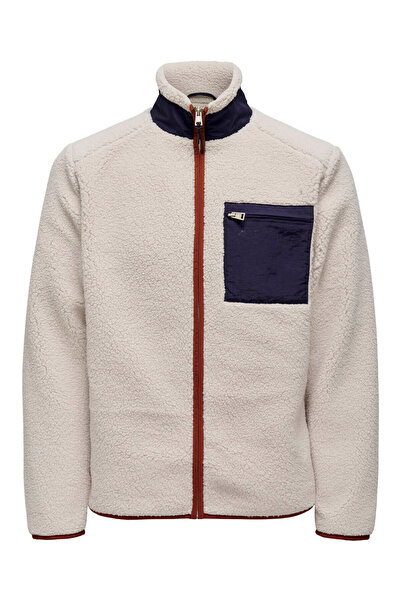 Only & Sons Onsdallas Life Sherpa Jacket Cream Men's Jacket 22025599