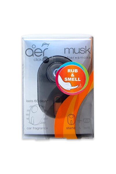AER Twist Gel Car Fragrance Musk – Long-Lasting Car Air Freshener 10 g