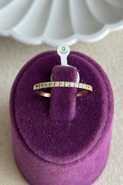 Modacaprea Xuping 14K İnce Taşlı Kadın Yüzük – Kararmaz Altın Renk Takı | Xup...