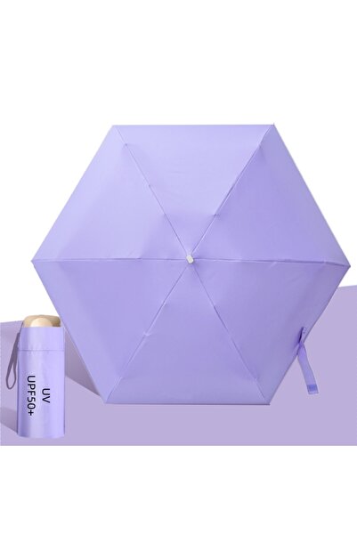 Mijia مظلة جيب صغيرة من الألومنيوم 6K أرجوانية UPF50+ مظلة واقية من الشمس محم...