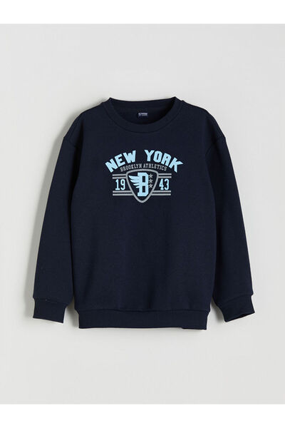 LC Waikiki Crew Neck New York Printed Boys' Sweatshirt