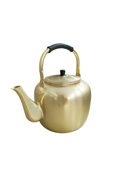 Generic Copper kettle with heat-resistant handle, 4 liters capacity