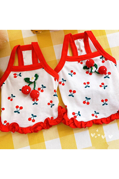 Choice سترة كلاب بيضاء مقاس XL، ملابس كرزية لطيفة للكلاب الصغيرة، سترة تبريد ...