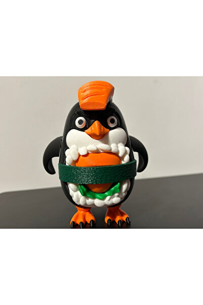 T.Gift 3D برينروت - شخصية بينغوين سوشي ملونة