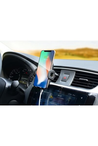 Mega Drive Smart car phone holder with Fast Charge wireless charging and ventilation grille mount