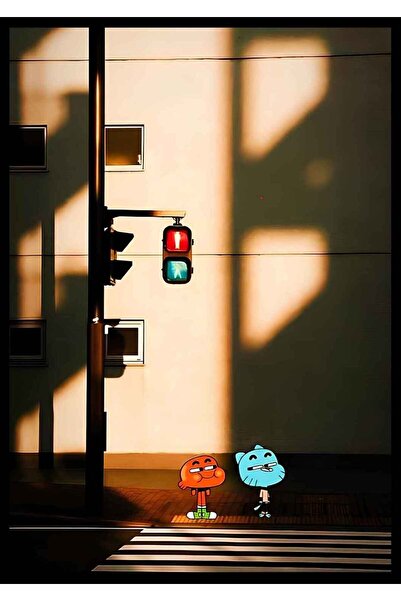 BONANZA Gumball & Darwin Ahşap Poster