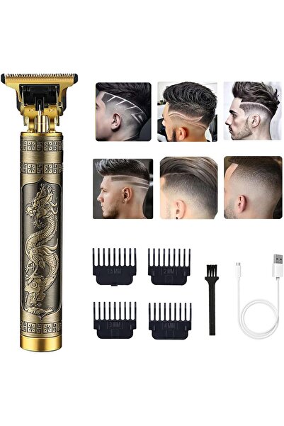 VINTAGE T9 ماكينة قص الشعر RQTYBUI للرجال، ماكينة حلاقة كهربائية لاسلكية قابلة لإعادة الشحن، ماكينة حلاقة اللحية، Ele