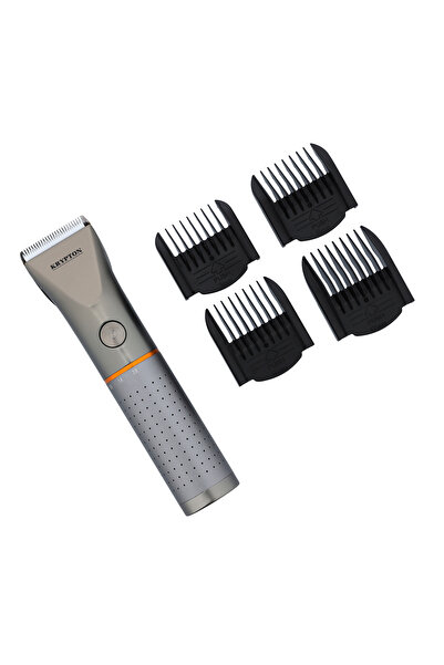 KRYPTON Rechargeable Hair Clipper with Ceramic Titanium Blade, 2000mAh Battery, LED Display, 4 Combs