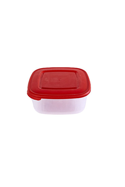 Borbas Plastic casserole with lid 1.5 L, red