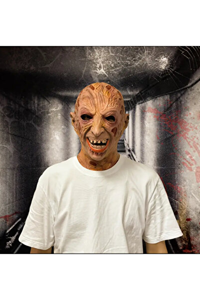 CN Gerçekçi Freddy Doğal Lateks Maske – Cadılar Bayramı Nefes Alabilir