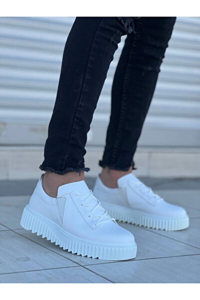 aradimtaradim KB-X502 Kuback Високи мъжки обувки с бяла подметка и еластична лента