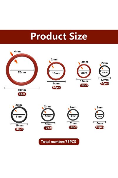 Choice 75-Piece Silicone Seal Kit for Philips/Saeco/Gaggia/Spidem Coffee Machines - Brewing Group & Valv...