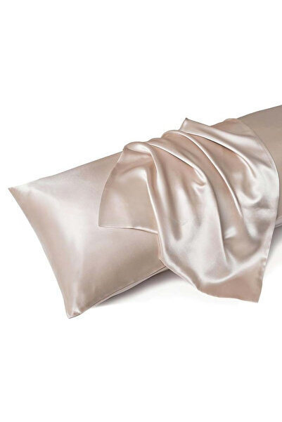 Choice 1 زوج 2 قطعة شمبانيا 1 زوج وسادة من الساتان - مفروشات مضادة للحساسية و...