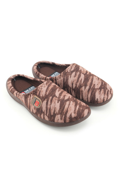 GEZER Ανδρικές χειμερινές παντόφλες PU άνετη σόλα για το σπίτι και τον κήπο