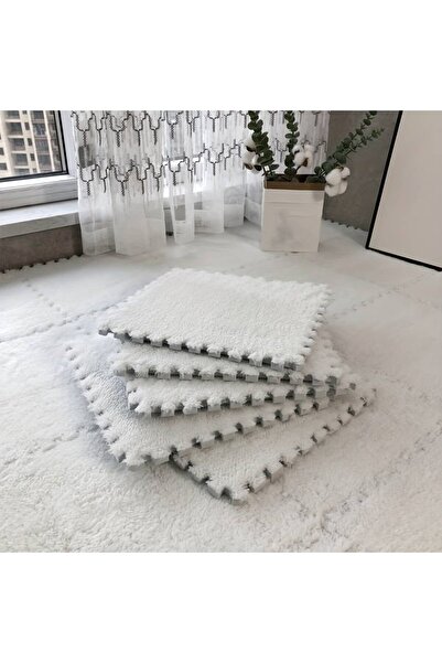 Bibilel Kids Set of 10 Puzzle Foam Mats Bibilel Kids, EVA, Fluffy, 30 x 30 x 1 cm, White