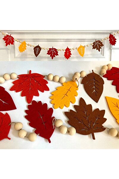 Choice 2 قطعة 2 قطعة زينة على شكل إكليل من أوراق القيقب الخريفية - 90.5 بوصة،...