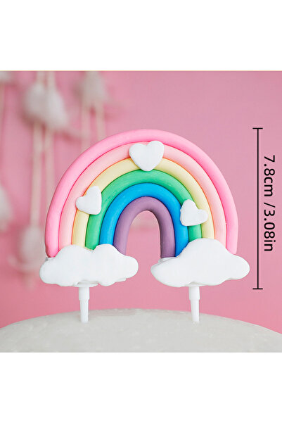 Choice9 Rainbow Rainbow Unicorn Cake Topper Girl's Birthday Decoration Baby S...