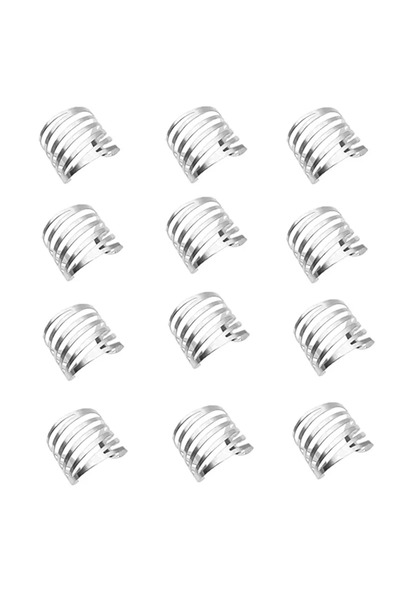 Choice نوع 5 شرائح 12 قطعة نمط ظهر حلقات مناديل الزفاف زخرفة الطاولة مجوفة ال...